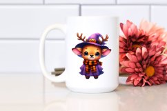 Cute Halloween Baby Elk Dress Up Sublimation Clipart Product Image 2