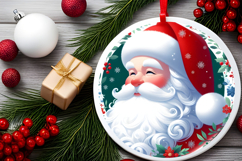 Round Christmass Ornament PNG Product Image 2