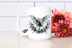 Artistic Gothic Fairy Washed Sublimation Clipart Product Image 2
