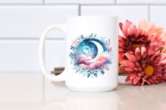 Vibrant Moon Foliage Clouds | Sublimation | Clipart. Product Image 2