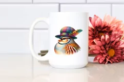 Vibrant Watercolor Partridge | Sublimation Clipart Product Image 2