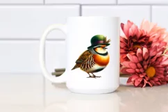 Vibrant Watercolor Partridge | Sublimation Clipart Product Image 2
