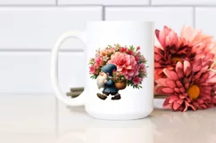 Detailed Gnome Azalea Bouquet Clipart Product Image 2