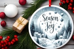 Season of Joy Winter Scene Sublimation PNG Product Image 2