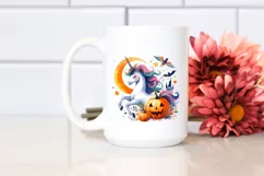 Simple Watercolor Vibrant Drawing Unicorn Clipart Product Image 2
