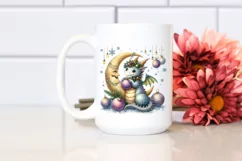Whimsical Dragon Christmas Ornaments PNG Product Image 2