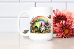 Colorful Gnome House Vegetable Illustration Rainbow Clipart Product Image 2
