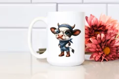Contempt Baby Cow Fancy es | Sublimation | Clipart. Product Image 2