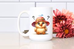Funny Baby Hen Sun Hat Goofy Smile | Clipart Product Image 2