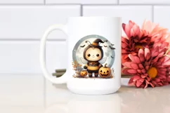 Cute Halloween Baby Bee PNG Product Image 2