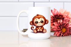 colorful plush monkey | Sublimation | Clipart Product Image 2