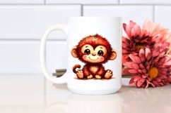Colorful Plush Monkey Baby Sewed Product Image 2