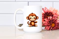 Colorful Plush Monkey Baby Sewed Product Image 2