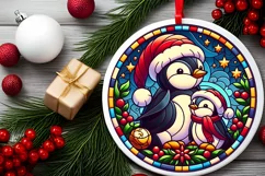 Round Christmas Ornament Sublimation|Clipart Product Image 1