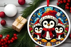 Round Christmas Ornament Sublimation|Clipart Product Image 1