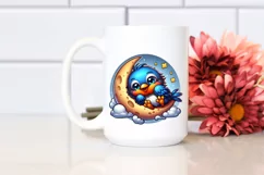 Colorful Robin Cartoon Sublimation Clipart Product Image 2