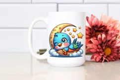 Colorful Robin Cartoon Sublimation Clipart Product Image 2