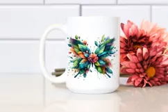 Butterfly with Flowers, Transparent PNG Product Image 2
