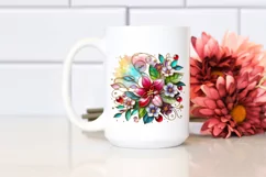 Watercolor Luxury Flower Splash Clipart Product Image 2