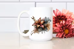 Abstract Wooden Small Stained Azalea Clipart Product Image 2