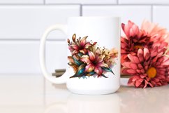 Abstract Wooden Small Stained Azalea Clipart Product Image 2