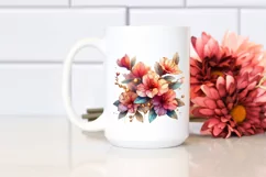 Abstract Wooden Small Stained Azalea Clipart Product Image 2