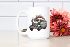 Vintage Dirty Bus Confetti | Watercolor Splash Product Image 2