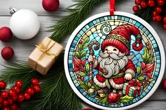 Round Christmas Ornament Sublimation|Clipart Product Image 1