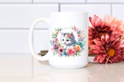 Vibrant Pastel Baby Kitten Design | Clipart Product Image 2