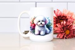 Cute Colorful Bichon Frise Sublimation Clipart Product Image 2