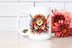 Vibrant Lion Love Sign Clipart Product Image 2