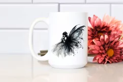 Washed Watercolor Gothic Fairy Clipart Product Image 2