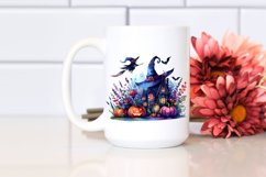 Simple Halloween Scenery Witch | Sublimation | Clipart Product Image 2