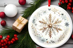 Round Christmass Ornament PNG Product Image 2