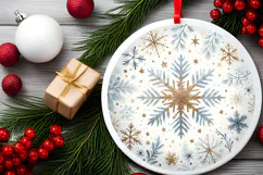 Round Christmass Ornament PNG Product Image 2