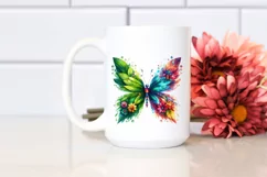 Butterfly with Flowers, Transparent PNG Product Image 2