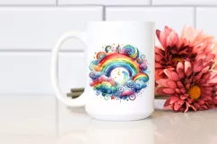 Colorful Rainbow Watercolor Clipart Product Image 2