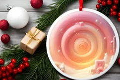 Molten Candy Christmass Scene Sublimation PNG Product Image 2