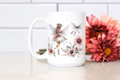Detailed Watercolor Boho Fairy Clipart Product Image 2