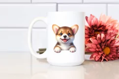 Enthusiastic Pembroke Welsh Corgi PNG Product Image 2