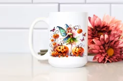 Fairy Dressed for Halloween Pumpkins | Sublimation | Clipart Product Image 2