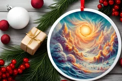 Pastell Molten Candy Winter Scene PNG Product Image 2