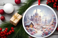 Pastell Molten Candy Winter Scene PNG Product Image 2