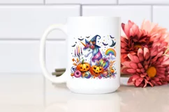 Vibrant Halloween Unicorn Clipart Product Image 2