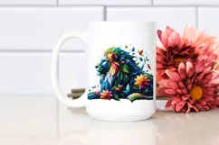 Lion with Flowers, Transparent PNG Product Image 2