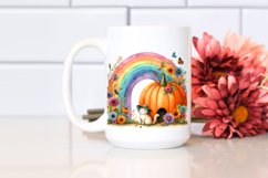Autumn Scene with Colorful Flowers | Sublimation | Clipart. Product Image 2
