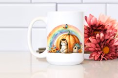 Autumn Scene with Colorful Flowers | Sublimation | Clipart. Product Image 2