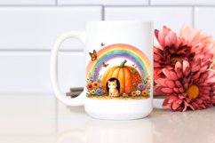 Autumn Scene with Colorful Flowers | Sublimation | Clipart. Product Image 2