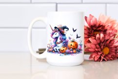 Vibrant Halloween Unicorn Clipart Product Image 2