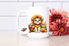 Colorful Lion with Autumn Vegetables | Sublimation | Product Image 2
